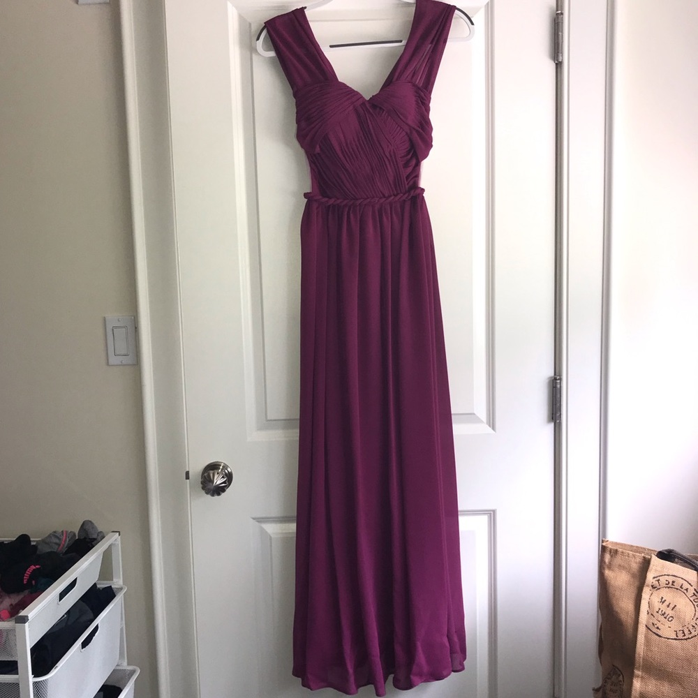 CUSTOM MADE PURPLE PROM DRESS
